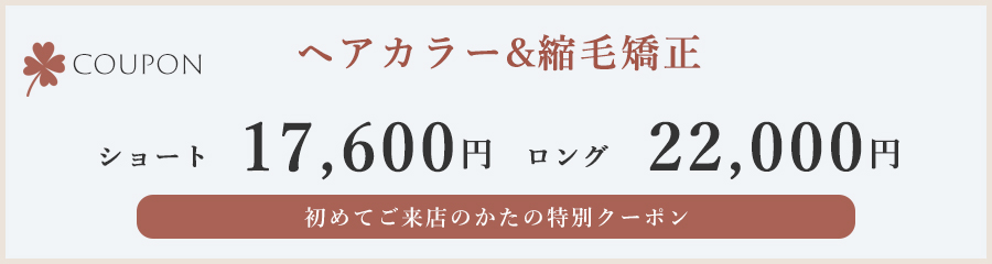 ヘアカラー縮毛矯正